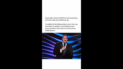 bro fooled everyone 😭 #espys #shanegillis #sports #funny