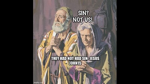 THEY HAD NOT HAD SIN?- John15:24