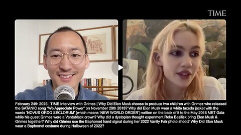 Grimes | "AI Is the Fastest Path to Communism." + "Luckily There Is a Massive Population Drop Coming." - Grimes 2/24/25 + "There Is Perhaps Still a Role for Humans In That We May Give AI Meaning." - Elon Musk
