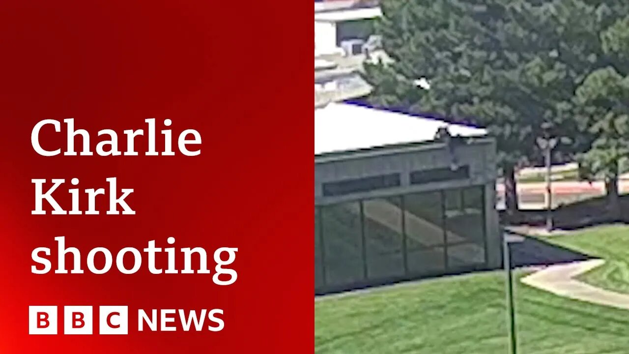 Charlie Kirk shooting suspect manhunt continues as FBI releases new video | BBC News