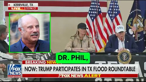 Trump calls on Dr Phil to share words of wisdom in the wake of catastrophic floods