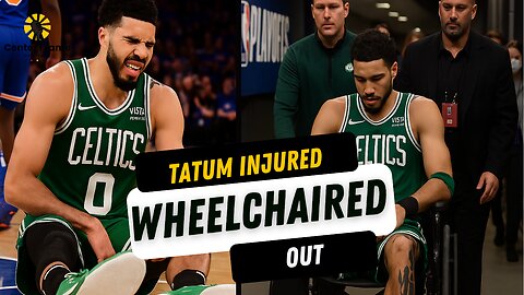 Jayson Tatum emotional while wheelchaired to locker room after non-contact injury vs Knicks