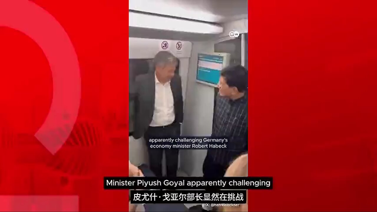 Germany's Robert Habeck heckled by Hindus on dirty Indian train