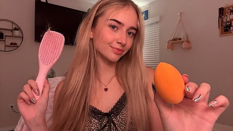 Live Stream: 1 Hour ASMR For Deep Sleep- Hair Play, Personal Attention, Mouth Sounds, Hand Sounds