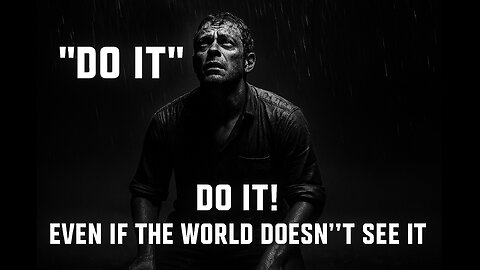 Do It… Even If The World Doesn’t See It | Powerful Motivational Speech