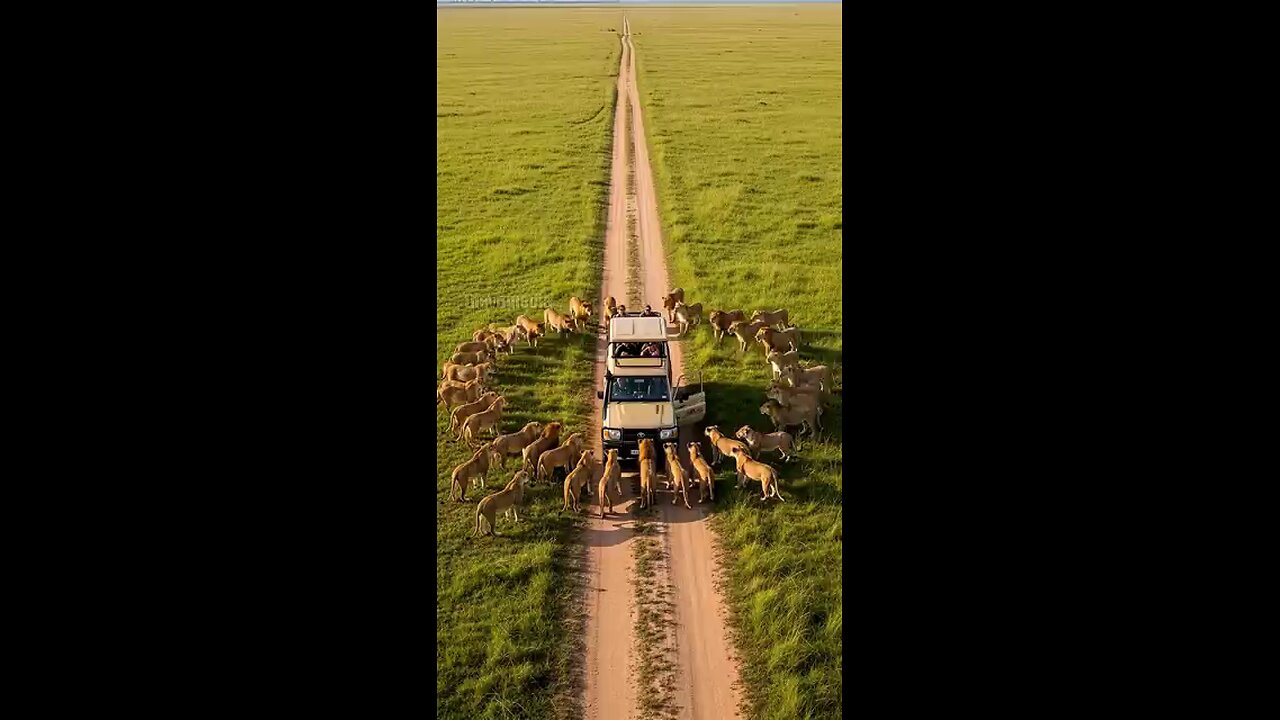 Elephants_Unite_to_Save_Tourists_from_Lion_Attack!😳😱