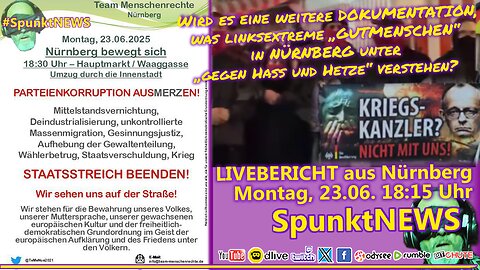 NÜRNBERG - Montagsdemo #N306 Dokumentation wie Linksextremisten GEGEN "Hass & Hetze" demonstrieren!