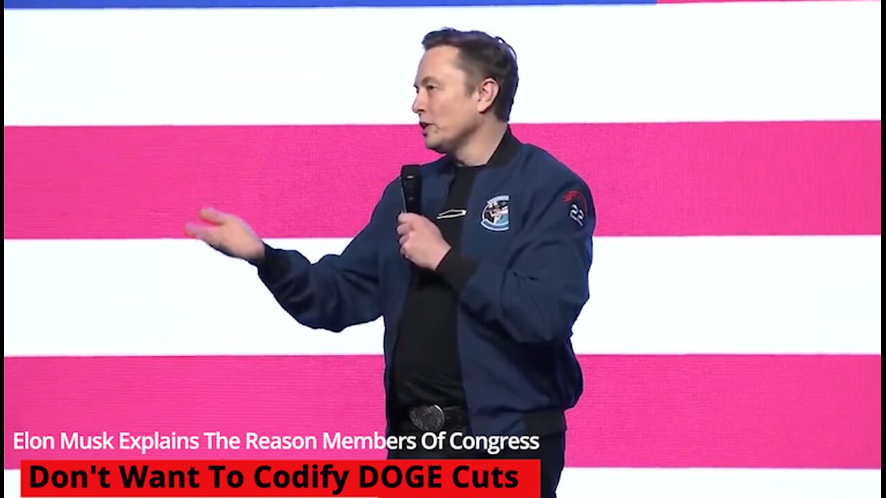 Musk: Congress Members Don’t Want To Codify DOGE Cuts BC Of Massive Amount Of Corruption