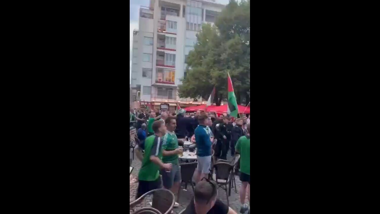 When North Ireland national team fans met pro-Palestinian protesters - You know the tune - Join us!