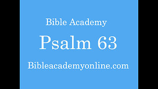 Psalm 63