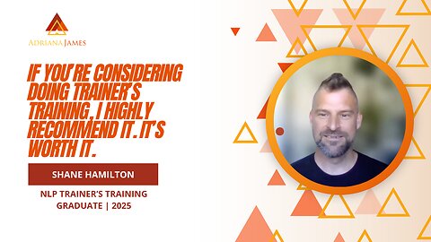 From Rooftops to the Stage: Shane’s NLP Trainer’s Training Journey