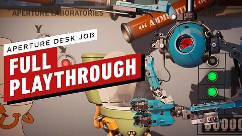 28 Minutes of Aperture Desk Job Gameplay (Full Playthrough)
