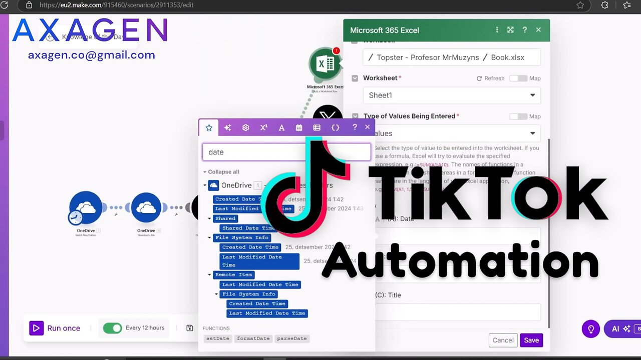 Post Automatically to Tiktok - Make.com
