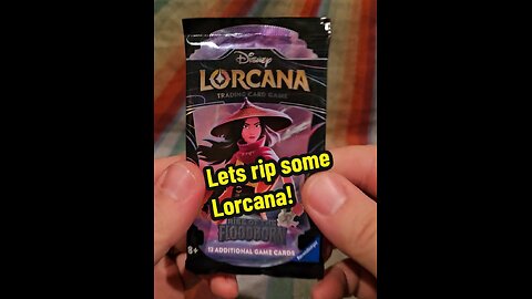 Lorcana Rise of the Floodborn pack rip!