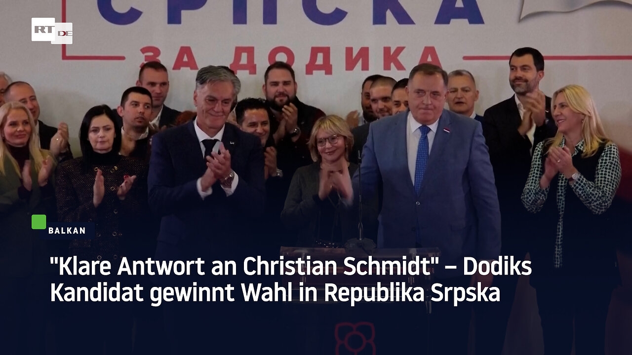 Klare Antwort an Christian Schmidt – Dodiks Kandidat gewinnt Wahl in Republika Srpska