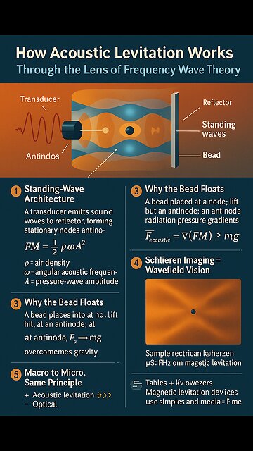 How Acoustic Levitation Works Through the Lens of Frequency Wave Theory