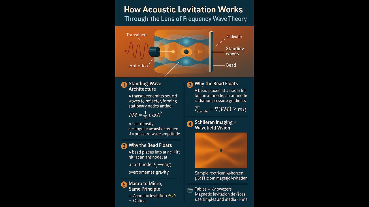 How Acoustic Levitation Works Through the Lens of Frequency Wave Theory