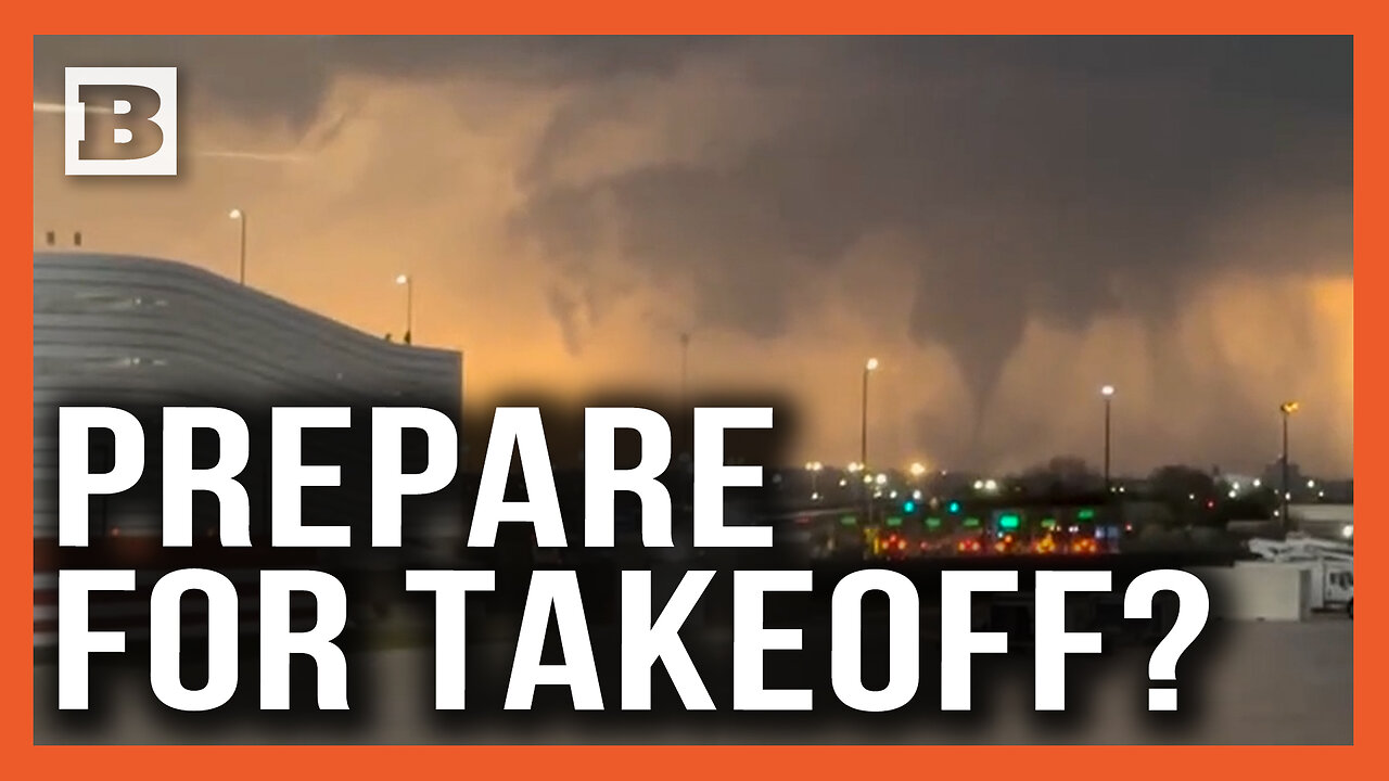 Ready for Takeoff?! Tornado Seen from Nebraska Airport