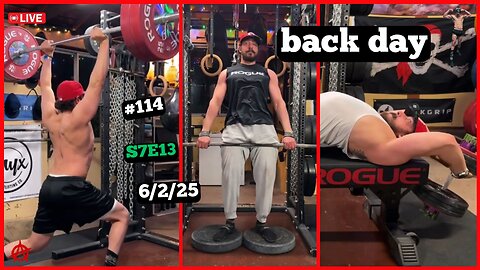 🔴 Gym Stream: Back | 6/2/25 | Season 7, Episode 13 | #114 ✨