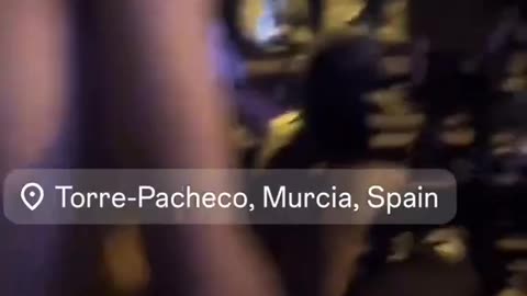 These are North Africans in Spain with clubs and knives. Those that mediamaistream