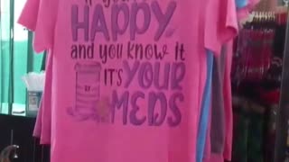 Christmas Gift & Hobby Show. Flashback! Day 1, Part 9. If your happy it's your meds shirt lol.