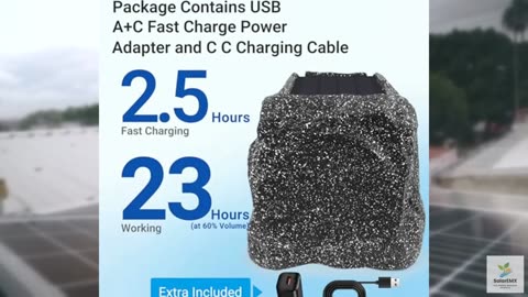 Herdio 6.5" Rock Bluetooth Speakers Outdoor Waterproof IPX7 Wireless Solar Max 2