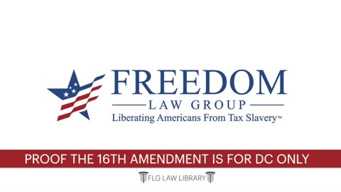 Proof the 16th Amendment is for DC Only