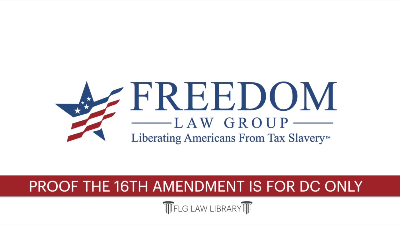 Proof the 16th Amendment is for DC Only