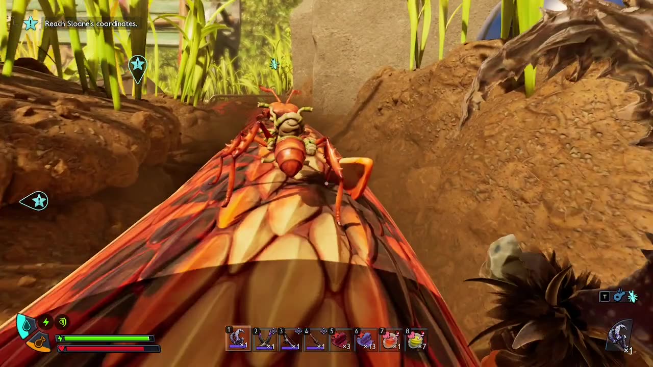 Me messing around with a snake in grounded 2