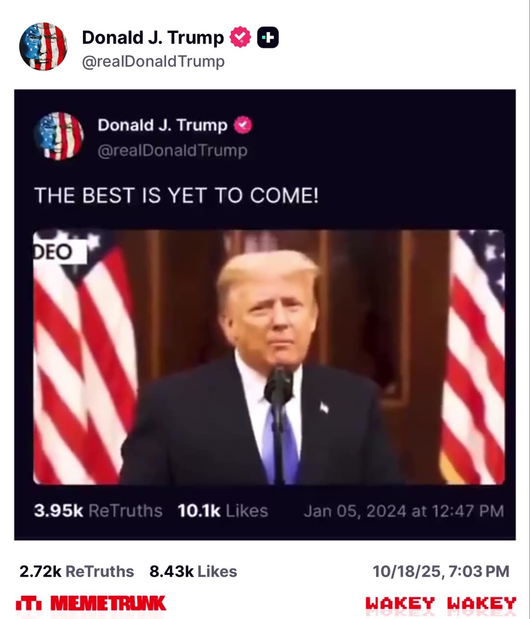 THE BEST IS YET TO COME comms vid