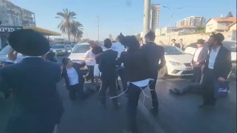A violent clash broke out between settlers and ultra-Orthodox (Haredi) settlers