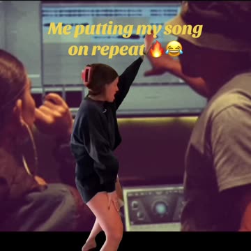 Me putting my song on repeat 🔥😭