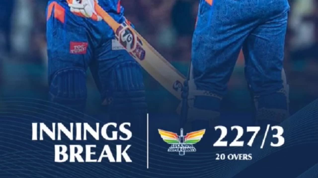 LSG gave target 228 runs to RCB in the 70th match of IPL- 25 in Lucknow.