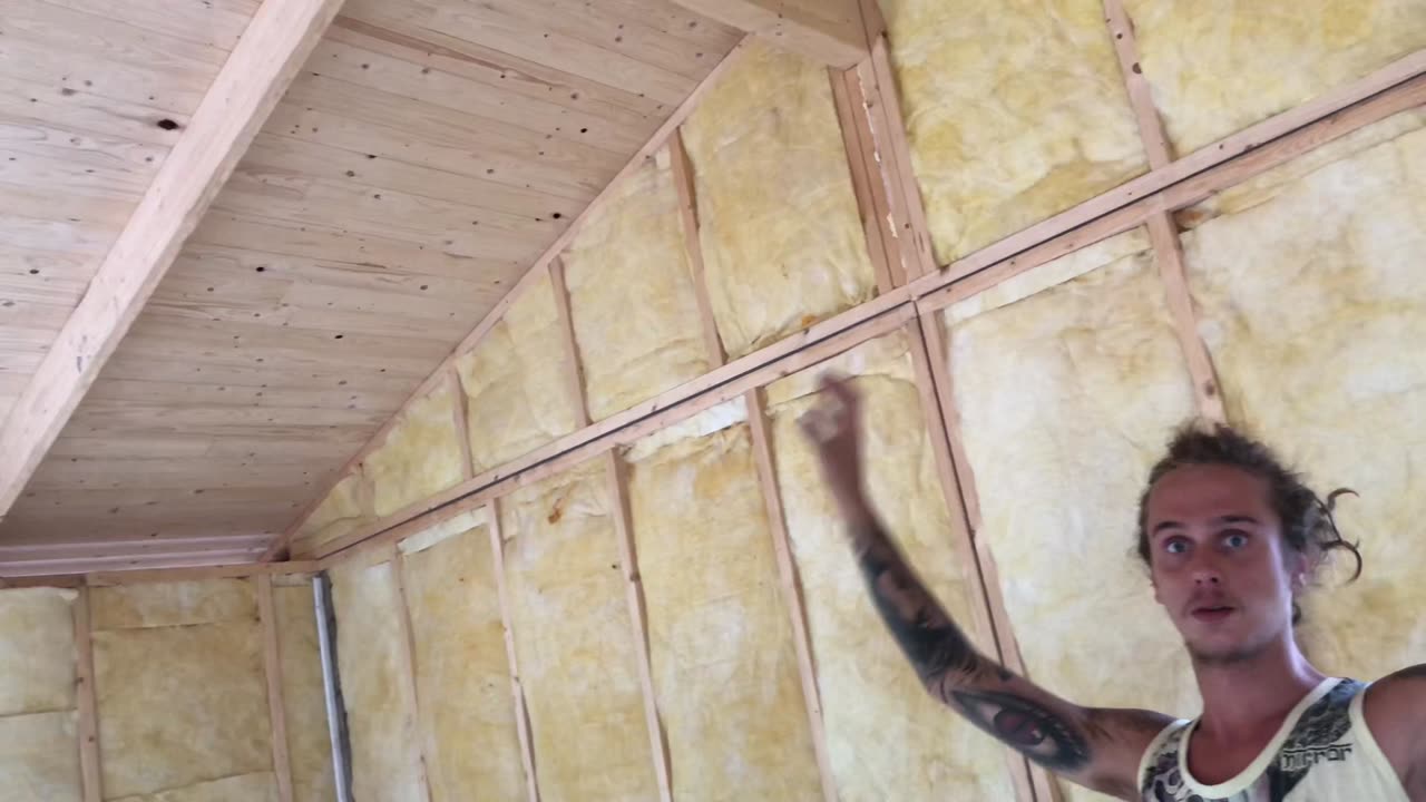 👣 Building our cabin parts 20 & 21 🤍