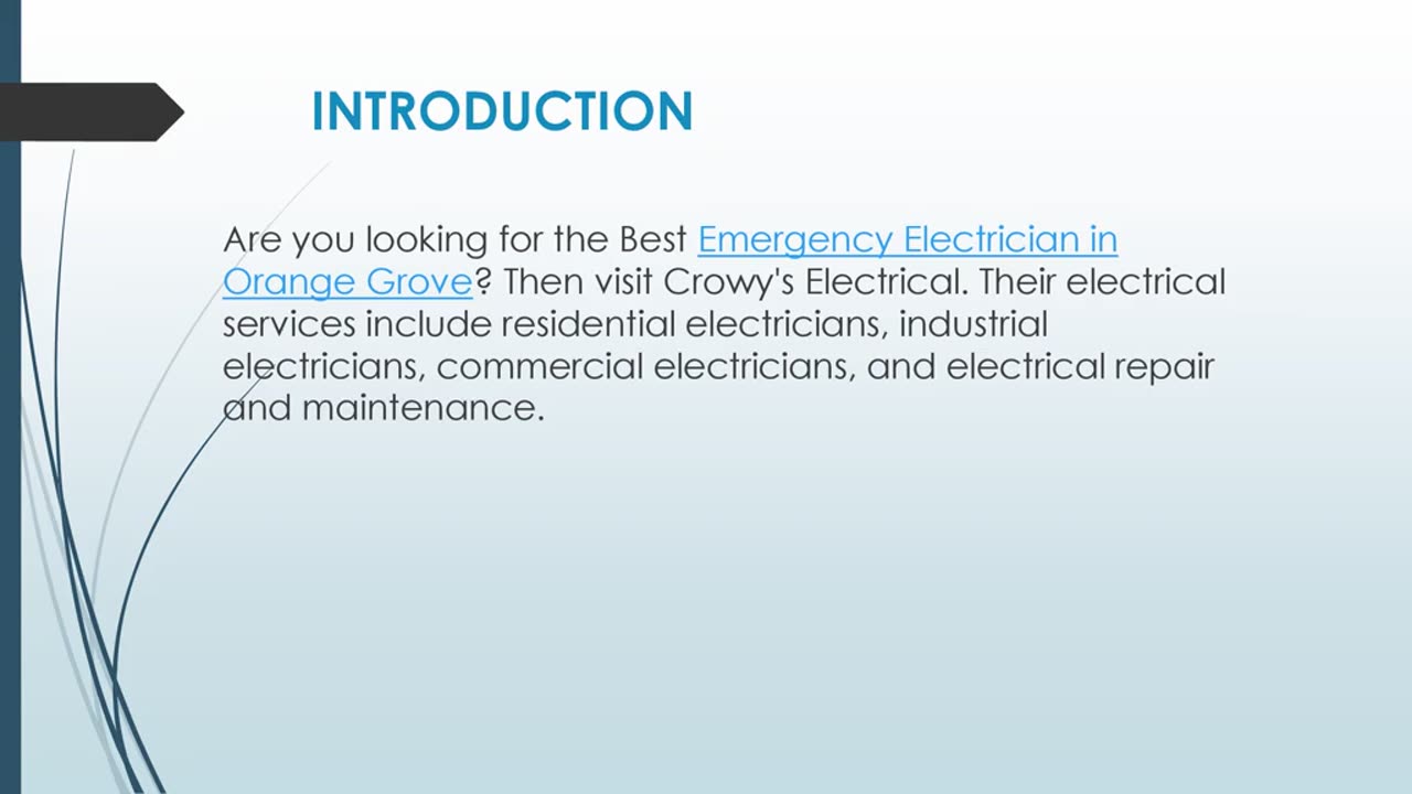 Best Emergency Electrician in Orange Grove