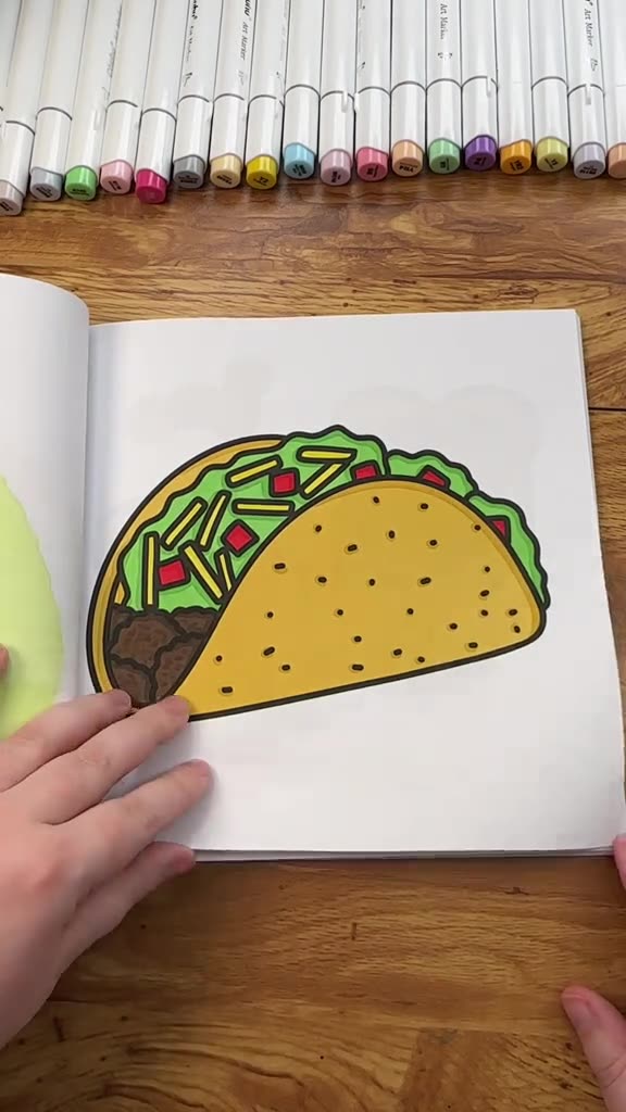 🍔🎨 Our Food & Snack Coloring Book takes your favorite treats 🌈🍩🍕