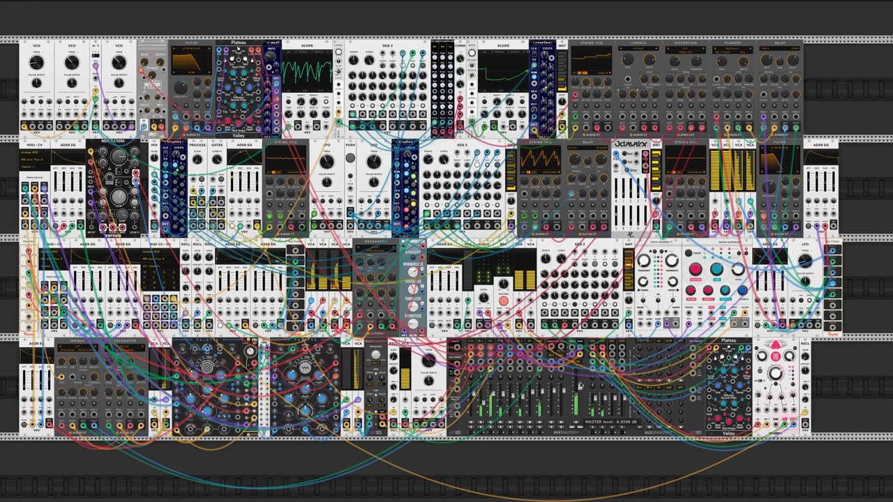 Improvisation on a patch with drone and bells