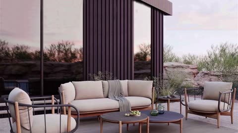 ☀️Morning coffee tastes better with a view—and our outdoor armchair. 🛋