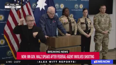 Gov Tim Walz wants to arrest the ice agent who shot the armed man resisting arrest