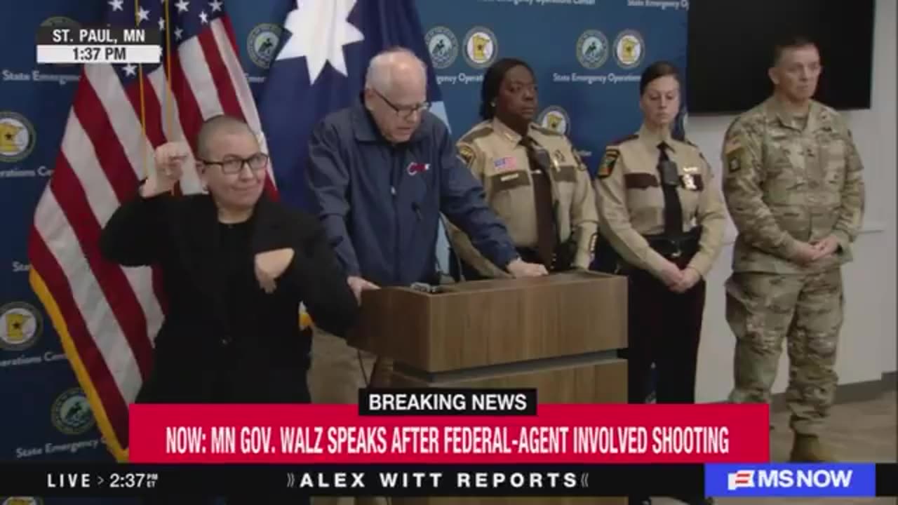 Gov Tim Walz wants to arrest the ice agent who shot the armed man resisting arrest