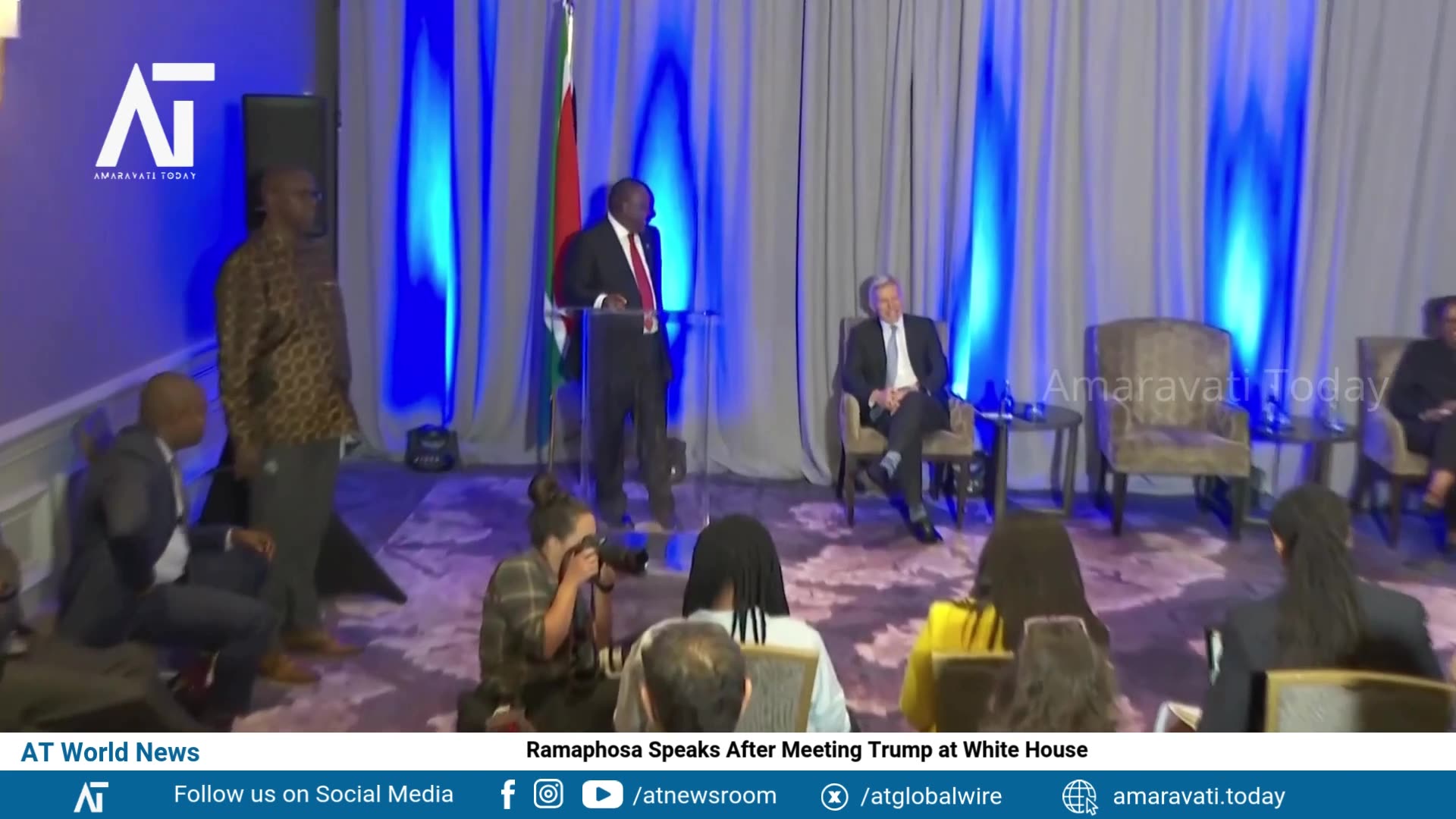 South Africa Ramaphosa Speaks After Meeting Trump at White House | AT World News
