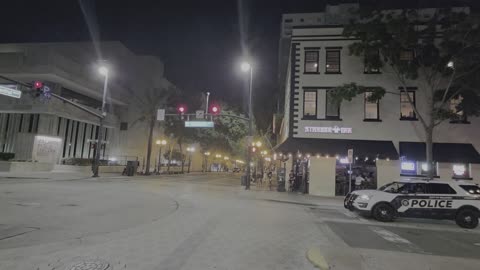 Orange Avenue Late Night Downtown Orlando Florida Bars and Clubs Drinks and Food 4k