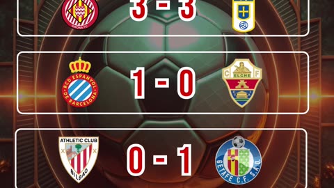 Resultado partidos mas destacados del día 25 de Octubre