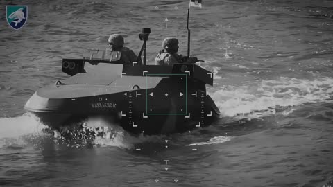 🇺🇦👀 The 40th Coastal Defense Brigade in the Kherson region uses the Barracuda surface drone.
