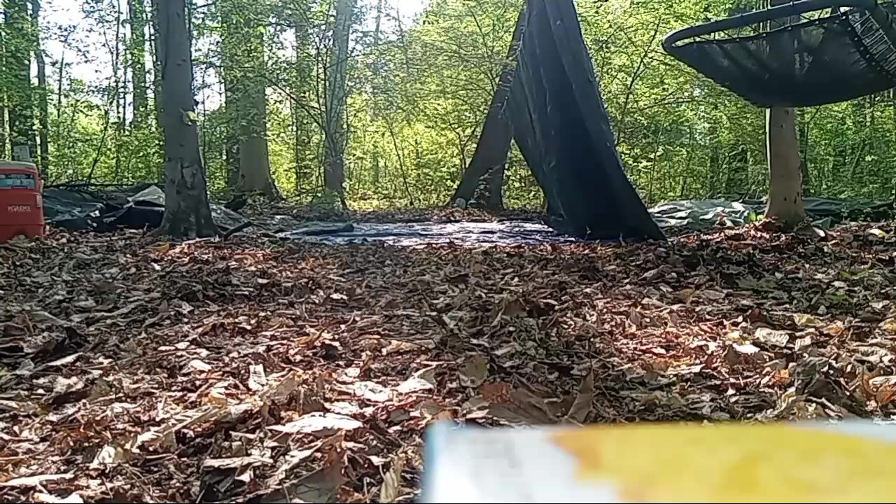 Building Camp From Scrap Then Carrying My Things By The Handfull 1/4 Mile @ a Time Over Obstacles!
