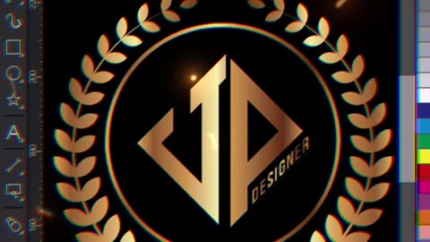 How to draw a gold wheat logo border in CorelDraw