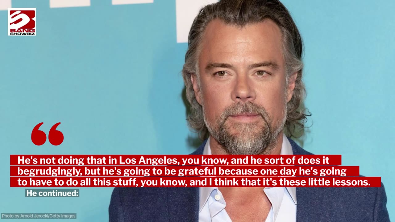 Josh Duhamel thinks it is 'great' for his children that they have moved off-grid