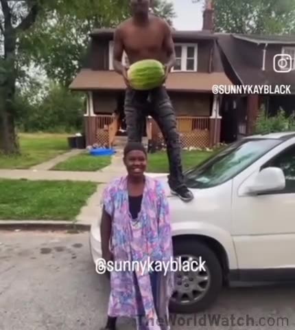 all you racists who are saying joggers never invented anything.Introducing the watermelon challenge