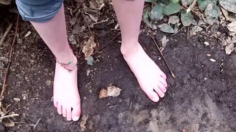 Go on a walk barefoot