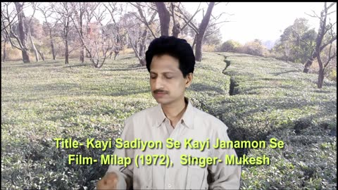काई सदियों से काई जन्मों से || Kai Sadiyon Se Kai Janmon Se || with Hindi Lyrics || (Mukesh Song)
